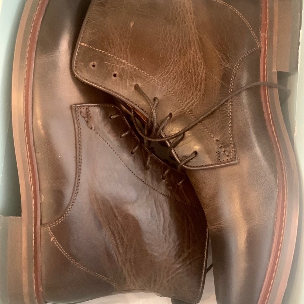 Shoe The Bear Ned Leather Lace Up Boot in Brown